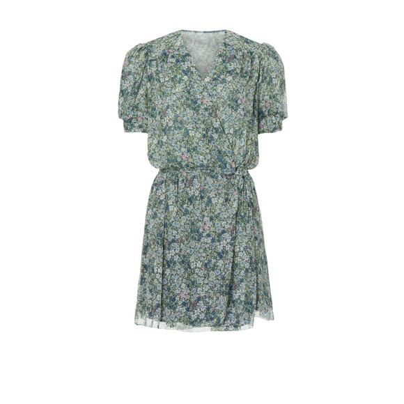 Zadig & Voltaire Betty Wrap dress Mousseline size L NWT - Picture 10 of 10